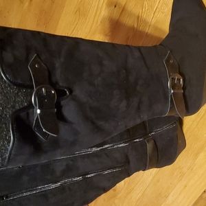 Aerosoles Black Wonderful Wedge Boots size 10